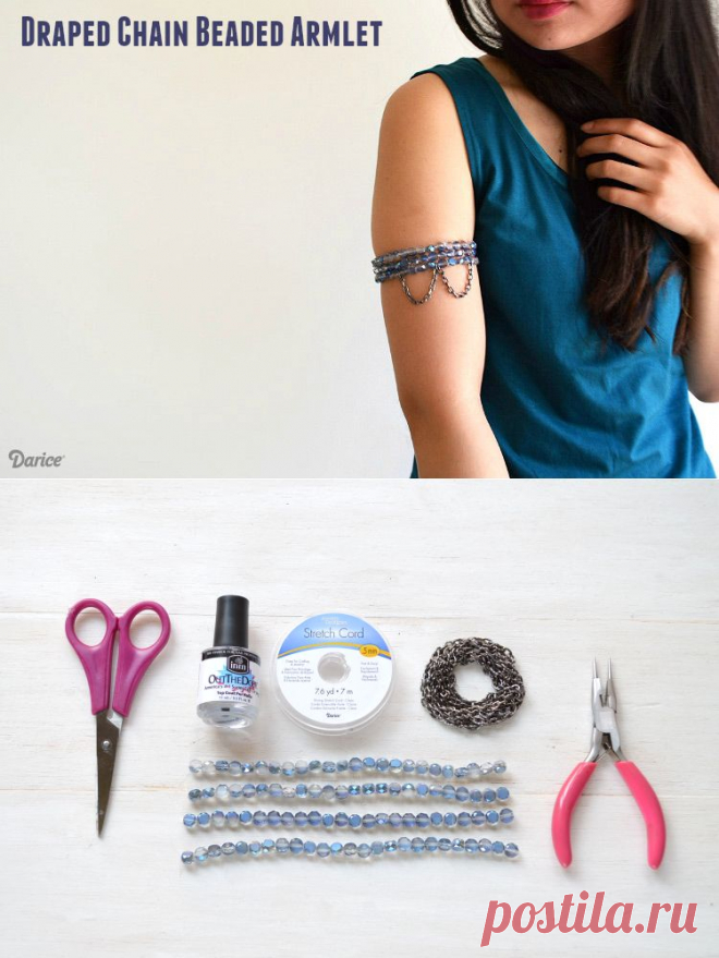 Armlet DIY: браслет на предплечье
