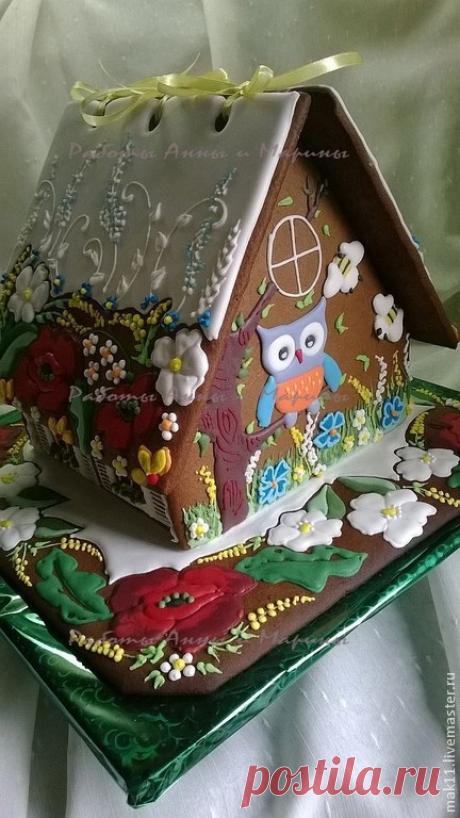 Купить Пряники сердечки "Романтичная душа" - белый, красный, пряник, 8 марта