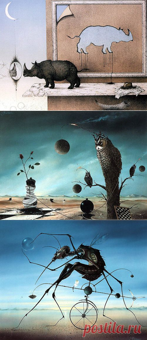 Художники, Сюрреализм, Hans Kanters, художники, сюрреализм, Hans Kanters, Hans Kanters и его сюрреалистичные картины, basik.ru