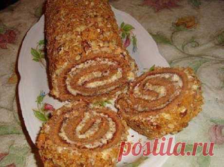 Бисквитный рулет &quot;За 5 минут&quot; | БУДЕТ ВКУСНО!