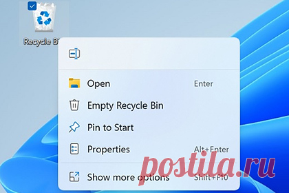 В Windows добавили новую корзину. Инженеры Microsoft обновили фирменное приложение «Корзина» в Windows 11. Нововведение обнаружили в сборке Windows 11 Build 22454. Журналисты отметили, что раньше по нажатию на иконку «Корзины» правой кнопкой мыши появлялось контекстное меню, где присутствовали параметры, «которыми потребители никогда не пользовались».