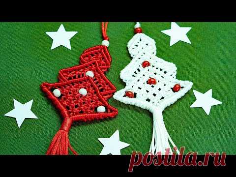 Macrame tutorial: DIY Christmas Tree Macrame | Hướng dẫn thắt cây noel treo cây thông - YouTube