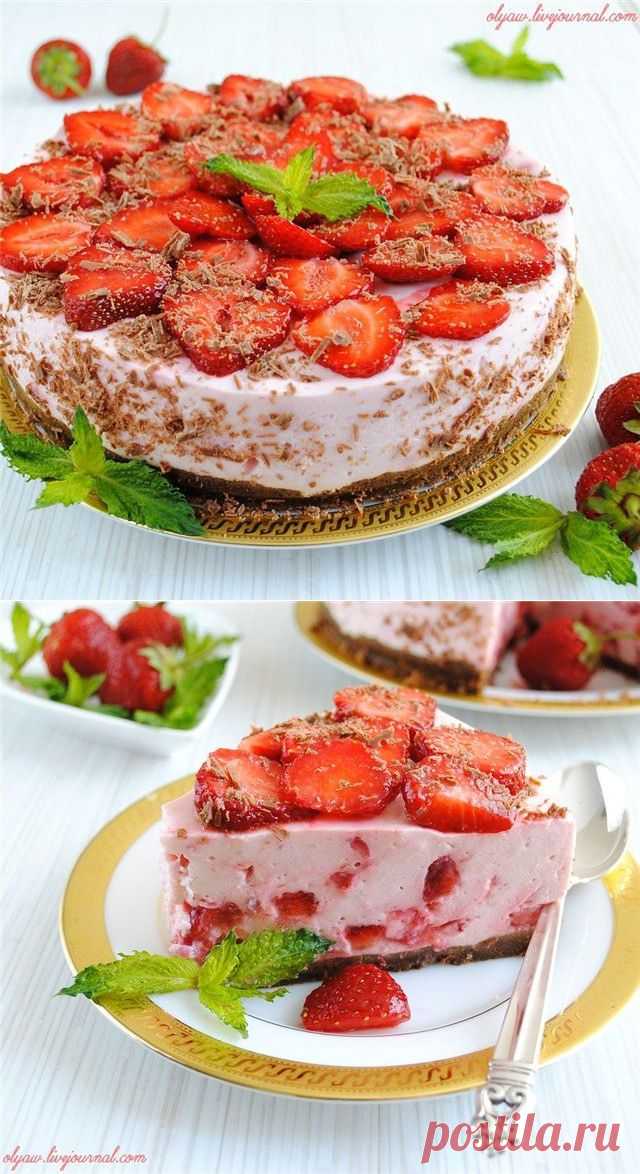 КЛУБНИЧНЫЙ ТОРТ (без выпечки).