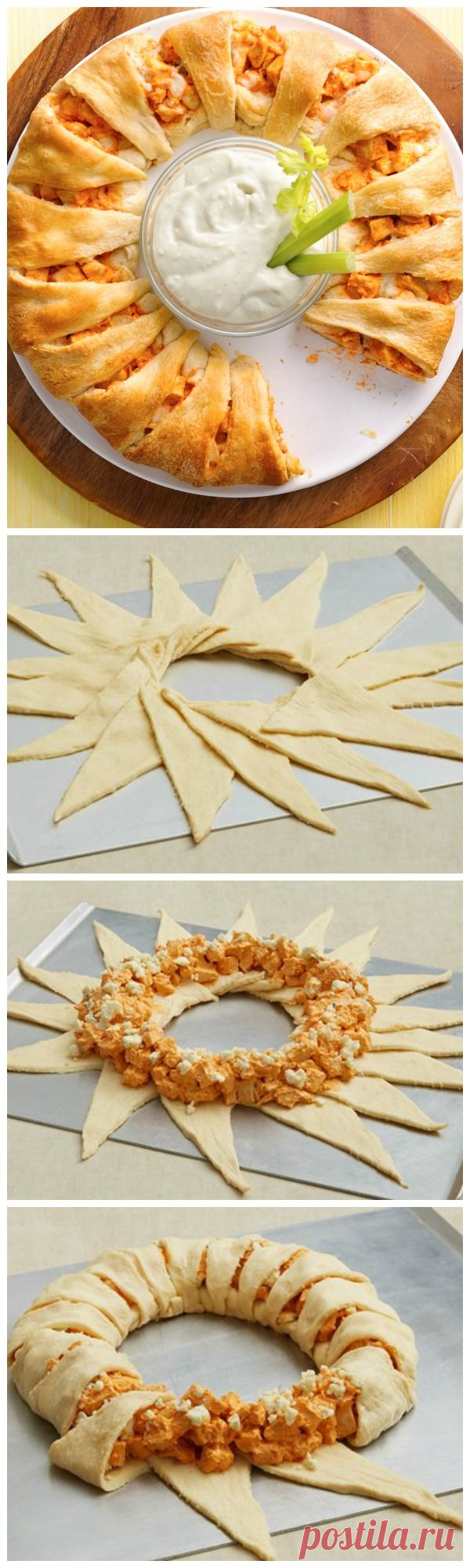 Buffalo Chicken Crescent Ring