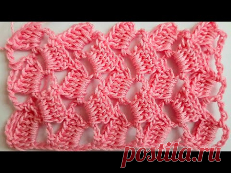 Простой УЗОР КРЮЧКОМ. Мастер класс. - YouTube