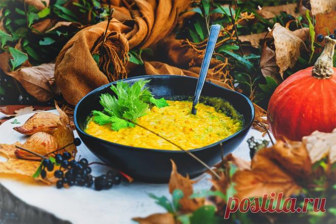 Тыквенно-чечевичный густой суп - пошаговый рецепт с фото Тыквенно-чечевичный густой суп. Пошаговый рецепт приготовления с фото. Состав, подробное описание.