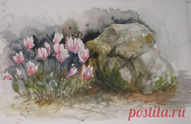 Цикл чудесных акварелей на память о Ликийской тропе