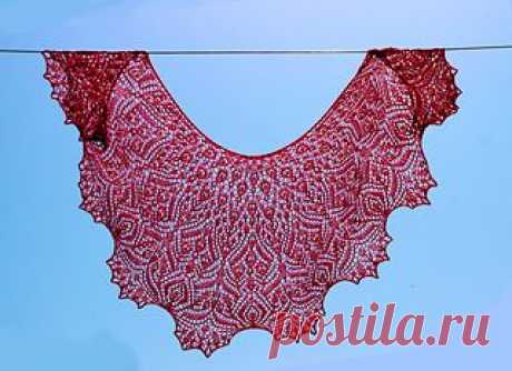 Ravelry: Soli Deo Gloria Lace Shawl pattern by Anna Victoria