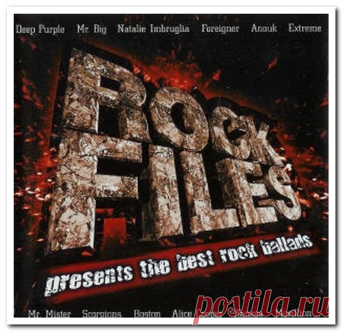 Rock Files Presents The Best Rock Ballads (2CD Set) FLAC Artist: Various ArtistsTitle Of Album: Rock Files Presents The Best Rock Ballads (2CD Set)Year Of Release: 2001Label (Catalog#): BMG 74321 85215 2Genre: Rock, Soft Rock, Pop Rock, Synth-pop, Symphonic Rock Quality: FLAC (*tracks+.cue, log)Bitrate: LosslessTime: 02:24:41Full Size: 972 MB (+3%)