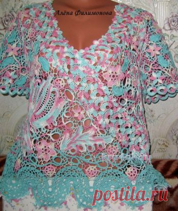 Схемы вязания летних кофточек крючком. Легкие, ажурные летние кофточки с описанием. - страница 3