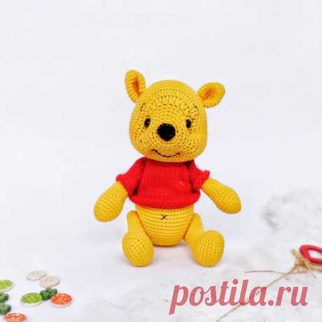 PDF Винни Пух крючком. FREE crochet pattern; Аmigurumi doll patterns. Амигуруми схемы и описания на русском. Вязаные игрушки и поделки своими руками #amimore - Винни Пух, Winnie the Pooh, медведь, зефирный медвежонок, плюшевый мишка, teddy bear, oso, suportar, ours, bär, ayı, niedźwiedź, medvěd, bära. Amigurumi doll pattern free; amigurumi patterns; amigurumi crochet; amigurumi crochet patterns; amigurumi patterns free; amigurumi today.