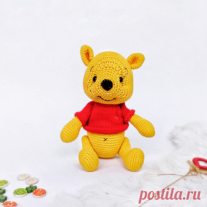 PDF Винни Пух крючком. FREE crochet pattern; Аmigurumi doll patterns. Амигуруми схемы и описания на русском. Вязаные игрушки и поделки своими руками #amimore - Винни Пух, Winnie the Pooh, медведь, зефирный медвежонок, плюшевый мишка, teddy bear, oso, suportar, ours, bär, ayı, niedźwiedź, medvěd, bära. Amigurumi doll pattern free; amigurumi patterns; amigurumi crochet; amigurumi crochet patterns; amigurumi patterns free; amigurumi today.
