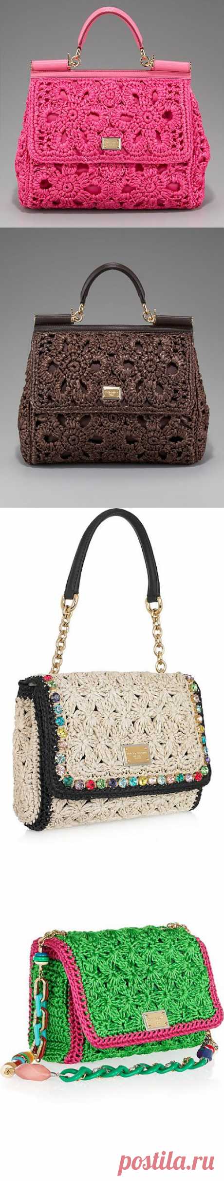 Сумочки крючком от Dolce&amp;Gabbana