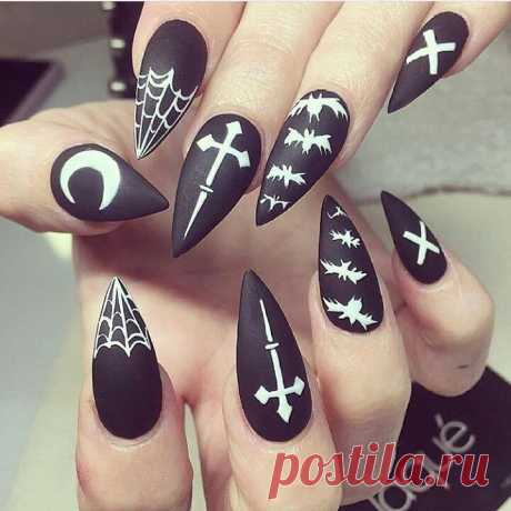 @gothicdreamers в Instagram: «🕸🌜✝🕸🌜✝ by:@nikiskinoir . . .#nails #manicure #instagoth #goth #gothic #gothgirl #gothstyle #stylish #decoration #moon #cross #glamour #art…» 1,773 отметок «Нравится», 9 комментариев — @gothicdreamers в Instagram: «🕸🌜✝🕸🌜✝ by:@nikiskinoir . . .#nails #manicure #instagoth #goth #gothic #gothgirl #gothstyle #stylish…»