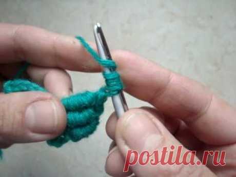 Crocheted Bullion Stitch Витой (почтовый) столбик - YouTube