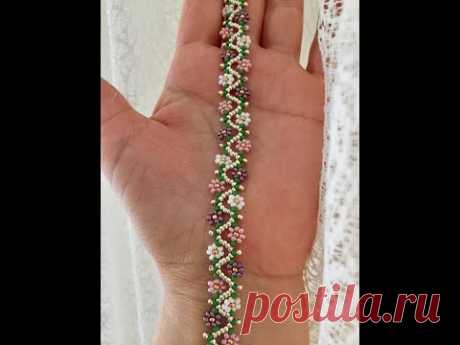 ZİGZAG ÇİÇEKLİ BİLEKLİK ZİGZAG FLOWER BRACELET