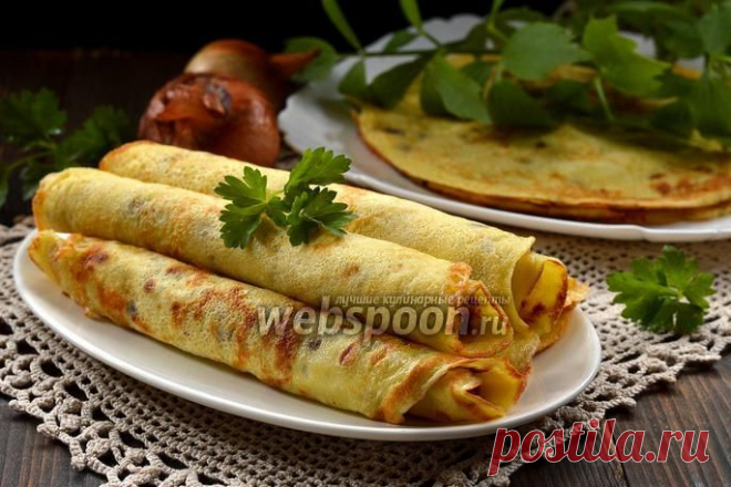 Блины с луком