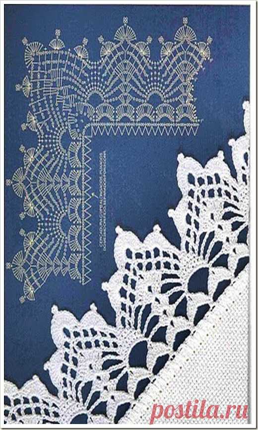 КРАСИВАЯ КАЙМА КРЮЧКОМ В ФИЛЕЙНОЙ ТЕХНИКЕ