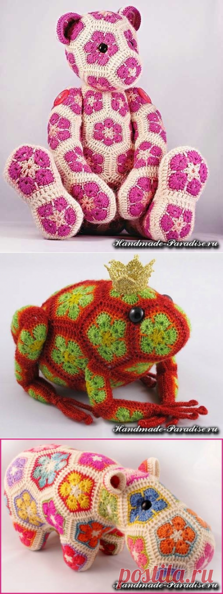 Игрушки крючком - африканский цветок. Мастер-класс - Handmade-Paradise
