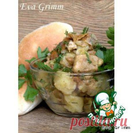 Жаркое с лисичками и желтой спаржевой фасолью "Ожерелье" - кулинарный рецепт