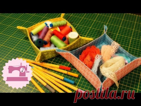 Корзинка из ткани своими руками