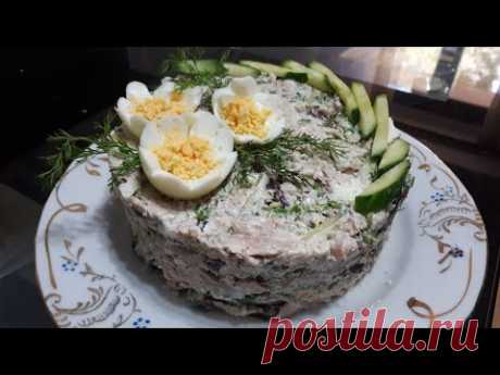 САЛАТ КУРИЦА ОРЕХИ ЧЕРНОСЛИВ |  SALAD RECIPE