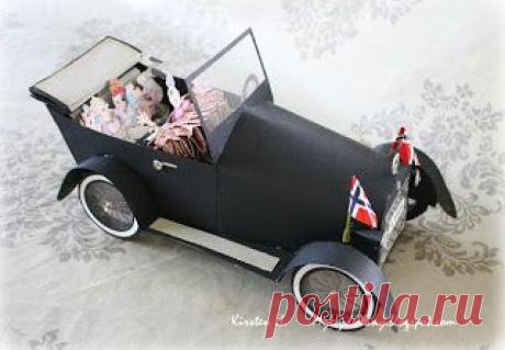 My Craft and Garden Tales: Template for a paper vintage car