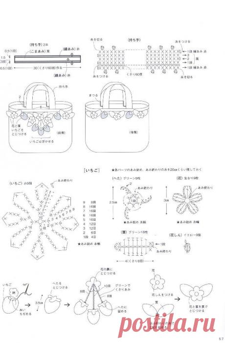 Hand-knitted cute bag &amp; pouch ,стр.57