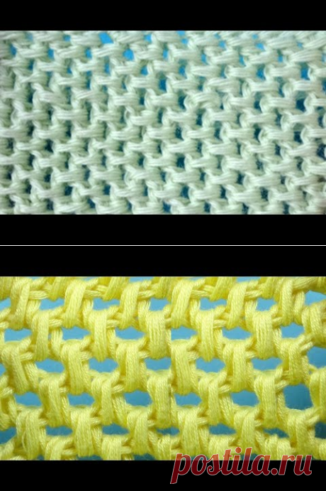 Тунисская сеточка - тунисское вязание - узор 13 - Tunisian crochet - YouTube