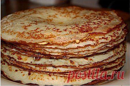Самый простой рецепт тонких блинчиков