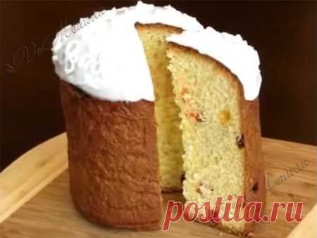 Рецепт вкусного пасхального кулича на сметане.