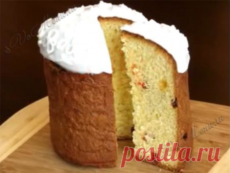 Рецепт вкусного пасхального кулича на сметане.
