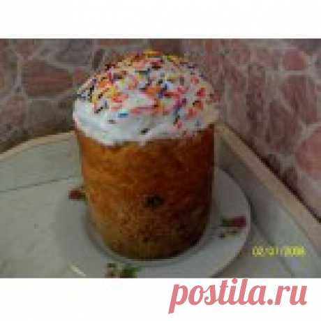 Кулич пасхальный Кулинарный рецепт