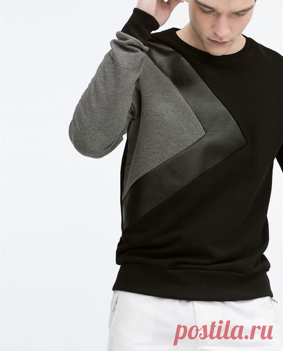 Свитера с кожей