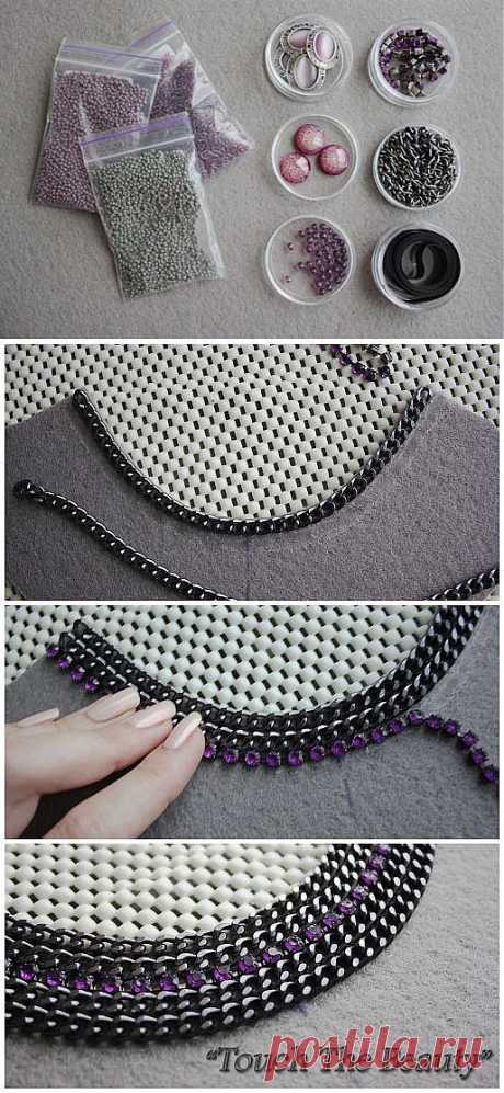 Мастер-класс: авторское колье "Violet dreams" - Ярмарка Мастеров - ручная работа, handmade