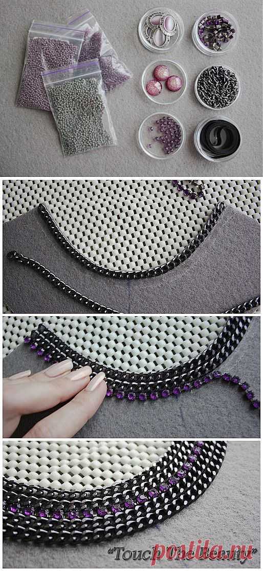 Мастер-класс: авторское колье "Violet dreams" - Ярмарка Мастеров - ручная работа, handmade