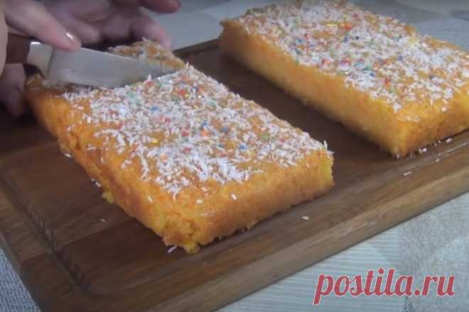 Тыквенный манник – простой и вкусный десерт