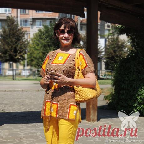 Туника "Калейдоскоп" – купить в интернет-магазине на Ярмарке Мастеров с доставкой Туника "Калейдоскоп" - купить или заказать в интернет-магазине на Ярмарке Мастеров | Яркая, модная туника для смелой девушки. Эффектно…