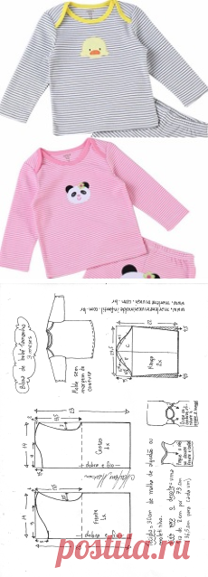 Футболка через плечо для малыша - Своими руками - Марлен Мукай - детская выкройка