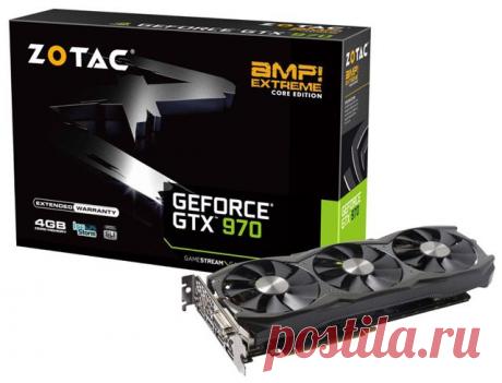 Новости Hardware - Zotac представила модель GeForce GTX 970 с разгоном до 1380 МГц в boost-режиме | Overclockers.ua