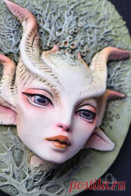 Faun Dollart Faceup -fantasy potrait OOAK