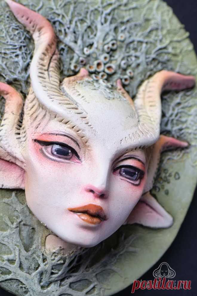 Faun Dollart Faceup -fantasy potrait OOAK