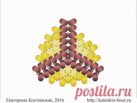 Мозаичный Треугольник С Ндебельскими Гранями. Бисерный Мульт
