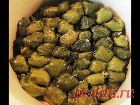 Долма из виноградных листьев. Азербайджанская кухня