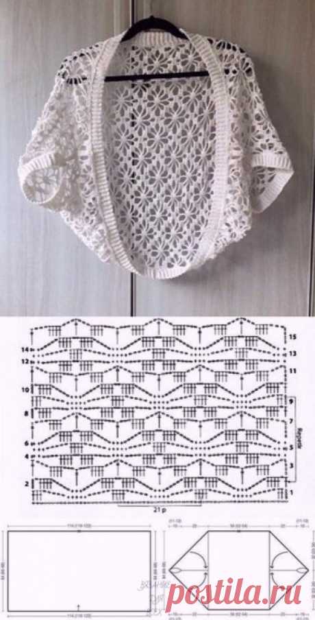 Болеро крючком