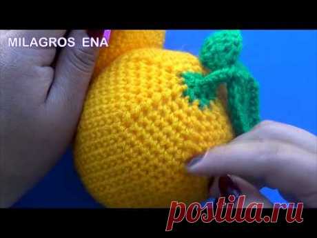 Naranjas tejidas a crochet - FRUTAS Y VERDURAS TEJIDAS A CROCHET PARA EL HOGAR