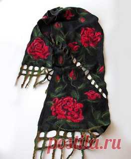Nuno felted scarf - Rose | Flickr - Photo Sharing!