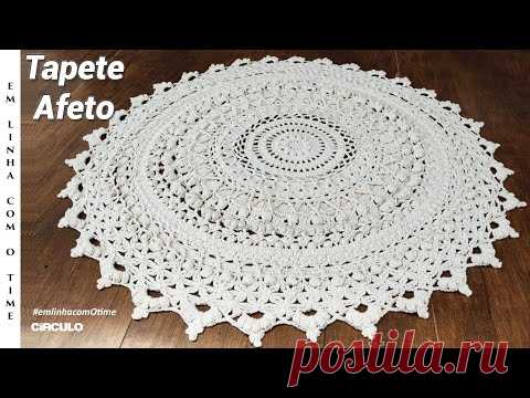 TAPETE AFETO – PARTE 9 - Mis Crochê