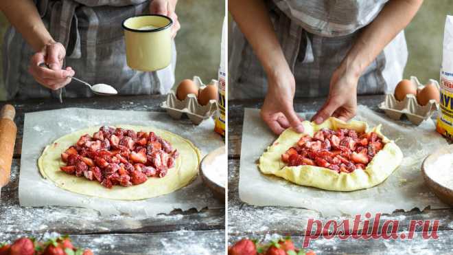 Ягодная галета из творожного теста|БЕЗУМНО ВКУСНО...