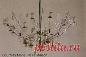 люстра из старого зонта